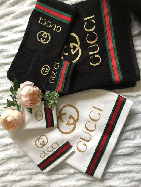 gucci bathroom towels|gucci decor temporary.